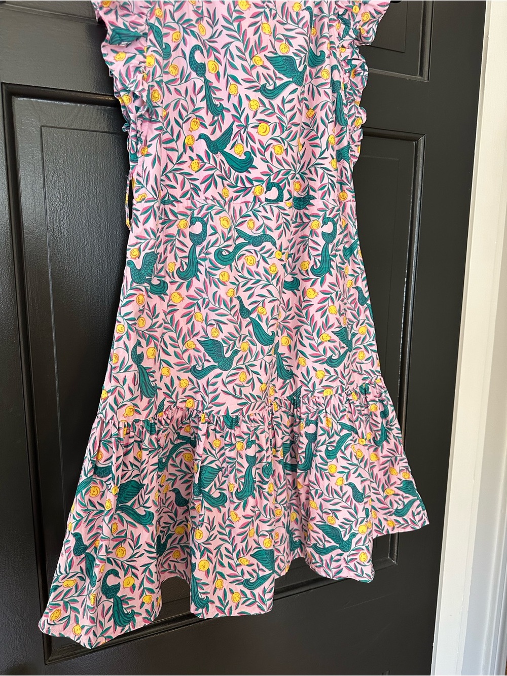 Banjanan Floral Print Mini Dress, Pink yellow & blue, Size XS 100% Cotton - Picture 9 of 13
